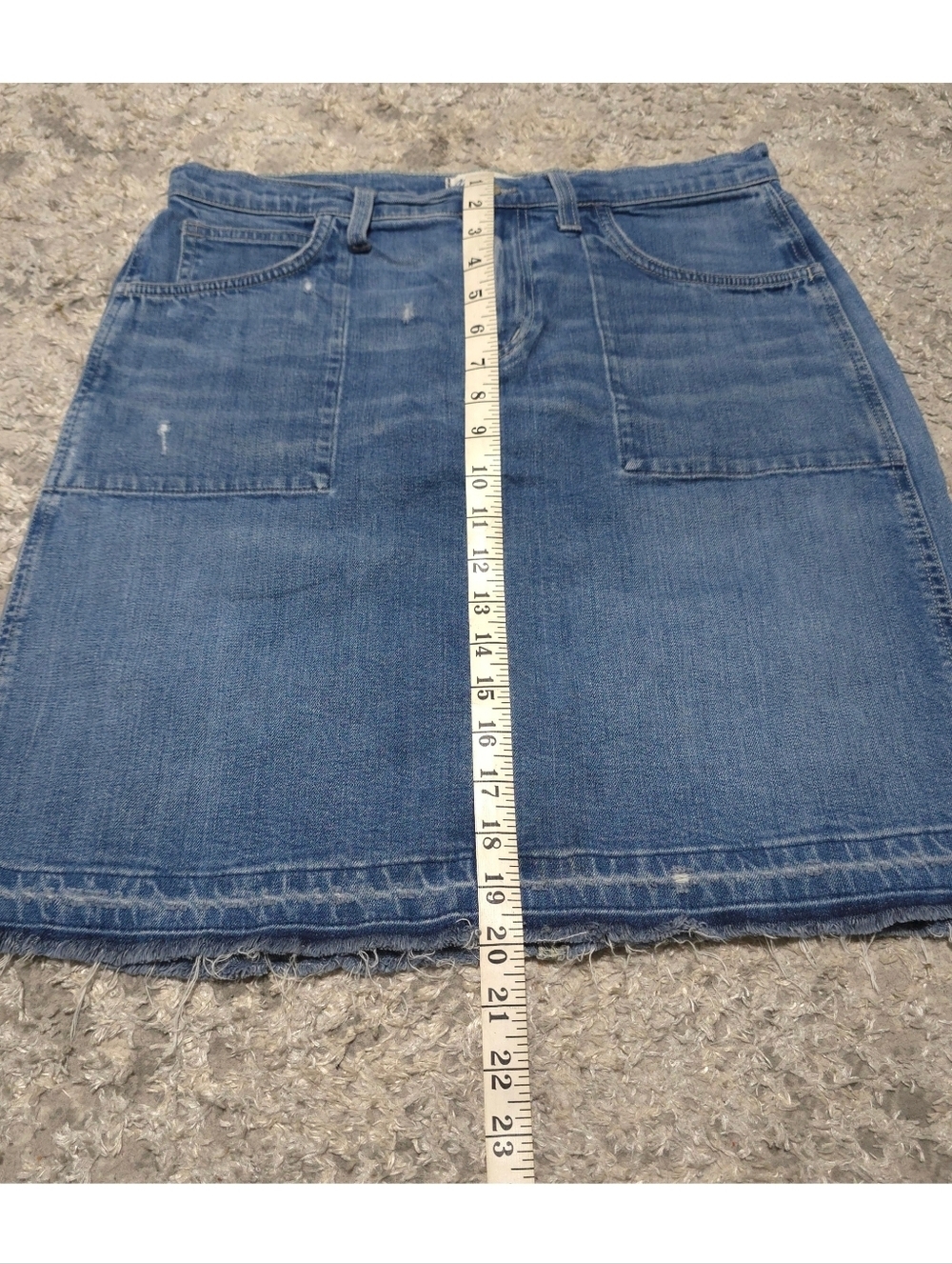 MADEWELL Distressed Casual Utility Denim Mini Skirt, Released Hem Size 29 - Picture 16 of 16